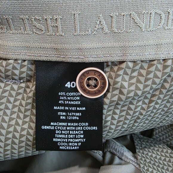 English Laundry CEO Midway Flex Stretch Shorts 9" Inseam Men's Size 40 Tan - Picture 6 of 8